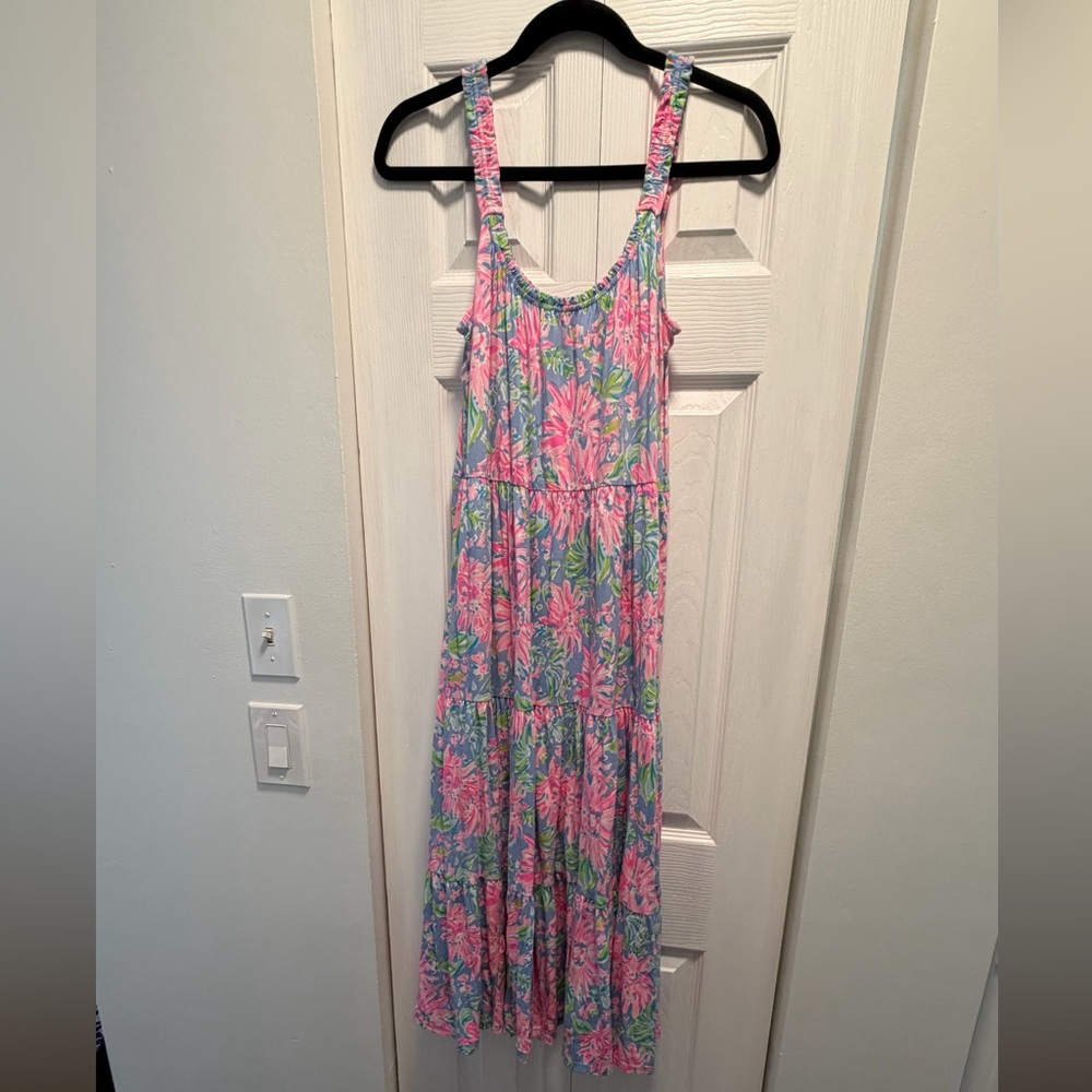 Lilly Pulitzer Loro Swing Midi Floral Dress
